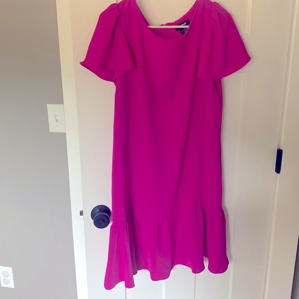 Hot pink DKNY dress